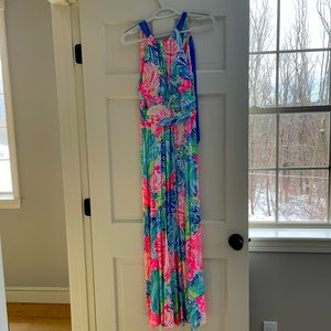 Lilly Pulitzer neon seashell maxi dress